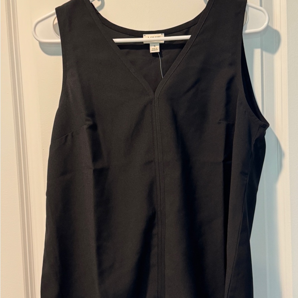 J. Crew Black V-Neck Tank Top